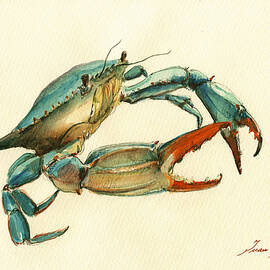 Blue Crab painting by Juan  Bosco