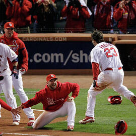 David Freese by Rob Carr