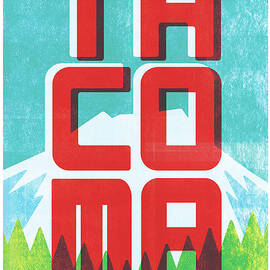 Tacoma Poster - Vintage Style Travel  by Jim Zahniser