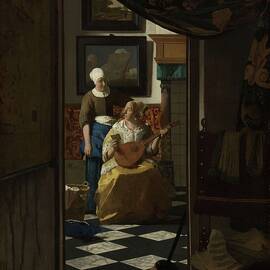 The Love Letter by Johannes Vermeer