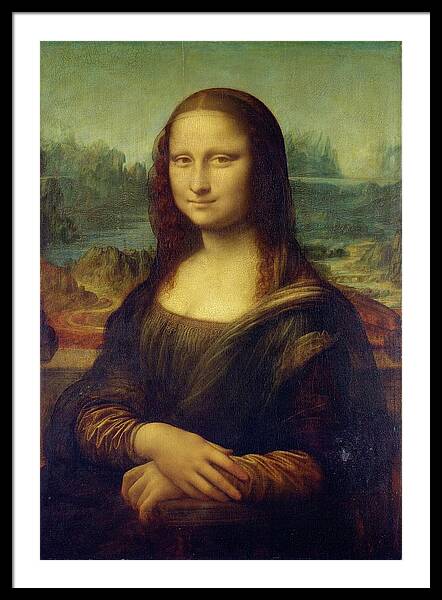 Mona Lisa by Leonardo da Vinci Framed Print