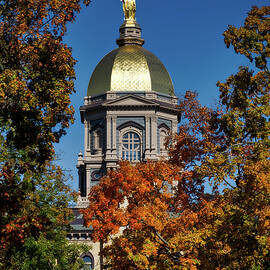 Notre Dame's Golden Dome by Mountain Dreams