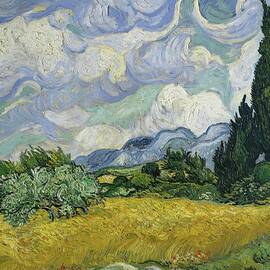 Wheat Field With Cypresses by Vincent Van Gogh