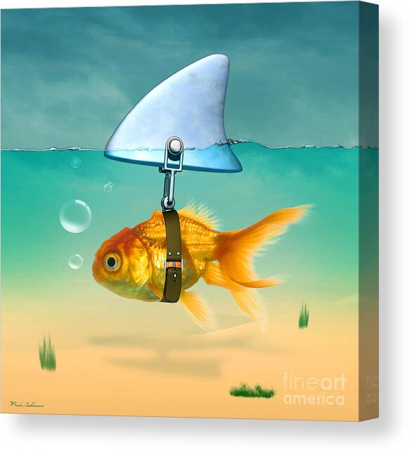 Gold Fish Canvas Art Print by Mark Ashkenazi