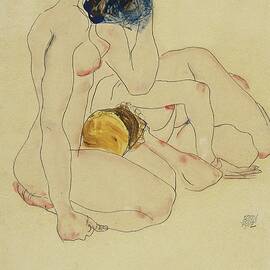 Two Friends by Egon Schiele