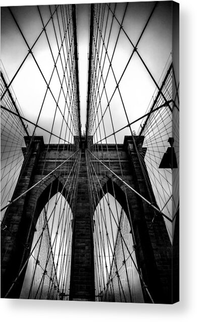 Symmetry of a Suspension Bridge Acrylic Print