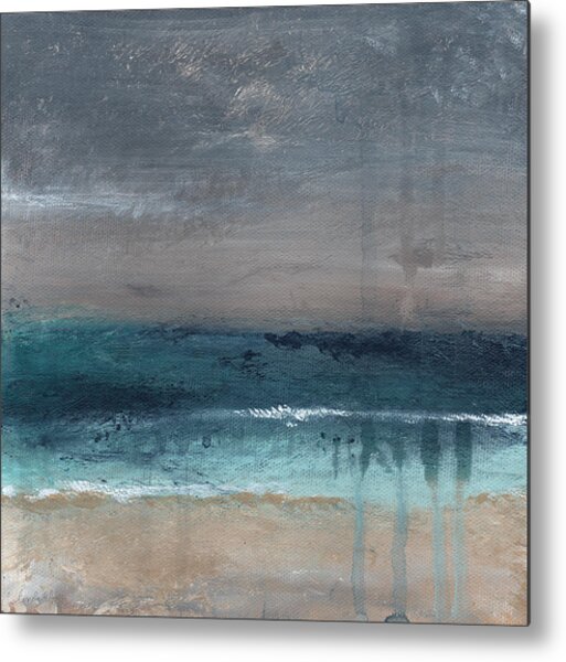 Stormy Seas at Dusk Metal Print