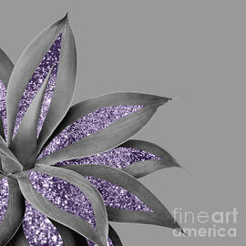 Agave Finesse Glitter Glam #4 #tropical #decor #art by Anitas and Bellas Art