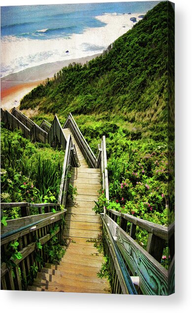 Coastal Stairway to the Beach Acrylic Print