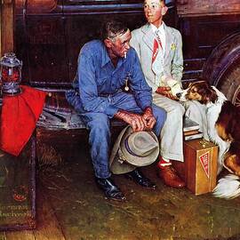 Breaking Home Ties by Norman Rockwell
