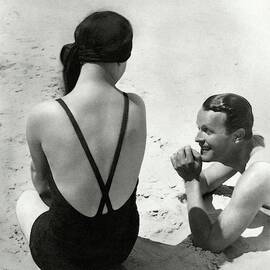 Couple On A Beach by George Hoyningen-Huene