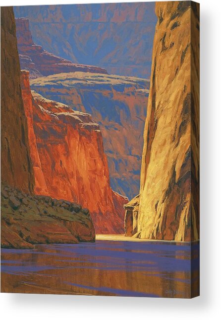 Sunlit Canyon Passage Acrylic Print
