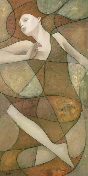 Abstract Dancing Figure Art Print