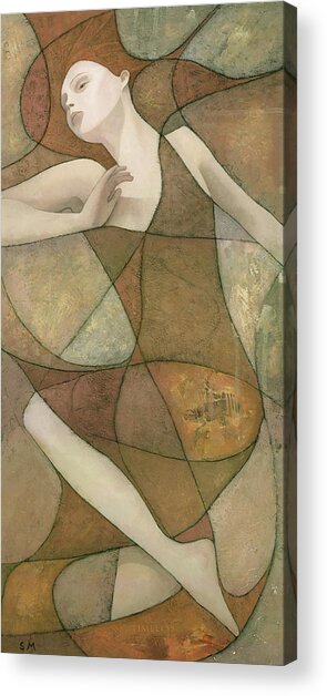 Abstract Dancing Figure Acrylic Print
