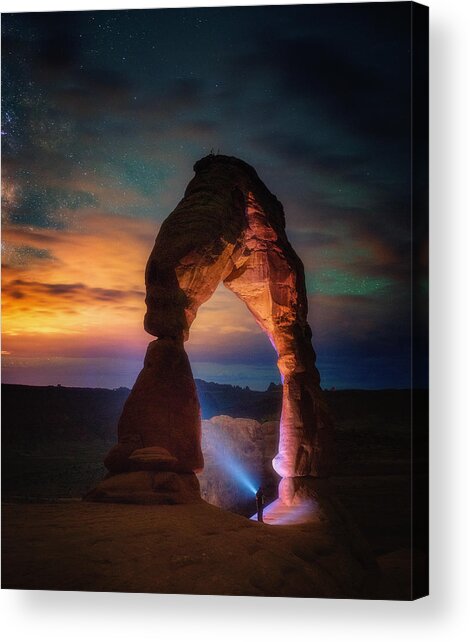Starlit Archway Overlook Acrylic Print