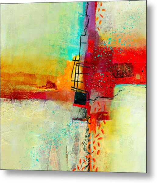 Vivid Abstract Composition Metal Print