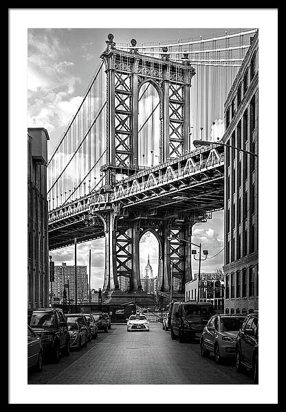 Iconic Bridge View of Manhattan Framed Print