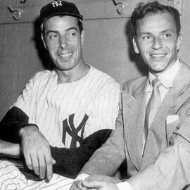 Joe Dimaggio And Frank Sinatra At by New York Daily News Archive