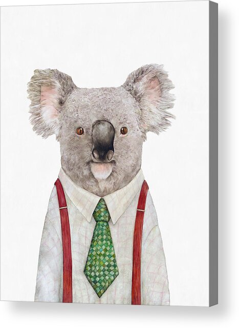 Dapper Koala in Business Attire Acrylic Print