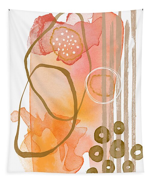 Abstract Bohemian Watercolor Art Tapestry