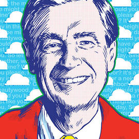 Mister Rogers Pop Art by Jim Zahniser