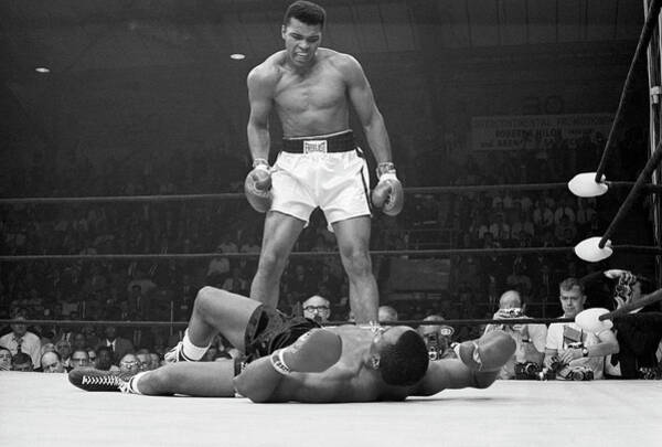 Muhammad Ali's Iconic Victory Pose Art Print