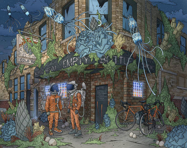 Astronauts at the Abandoned Venue Poster