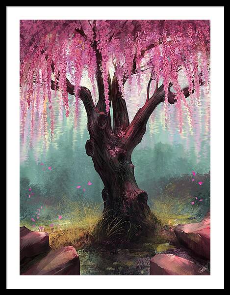 Majestic Cherry Blossom Tree Framed Print