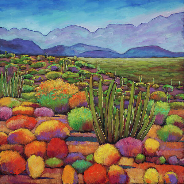 Vibrant Desert Landscape Art Print
