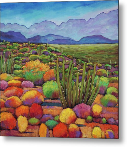 Vibrant Desert Landscape Metal Print