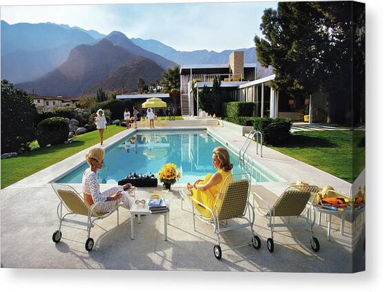 Poolside Glamour Canvas Art Print by Slim Aarons