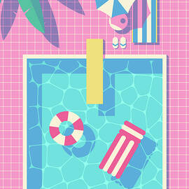 Retro 80s Swimming Pool by Organic Synthesis
