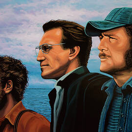 Jaws with Richard Dreyfuss, Roy Scheider and Robert Shaw by Paul Meijering