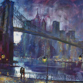 Romance by East River NYC by Ylli Haruni