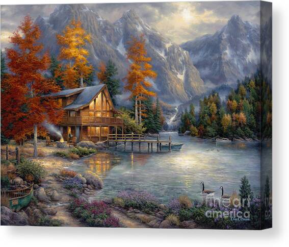 Space for Reflection Canvas Art Print by Chuck Pinson