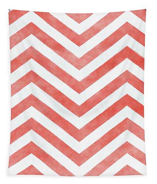 Sunset Haze Chevron Tapestry