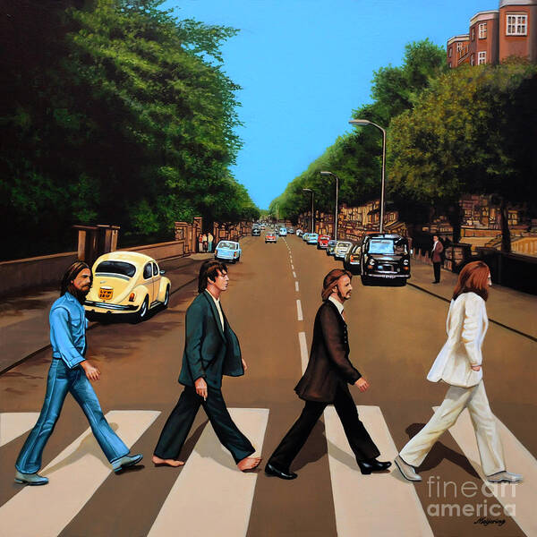 Famous Crosswalk Scene Art Print