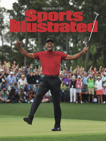 Tiger Woods' Iconic Victory Moment Art Print