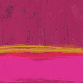 Undaunted Pink Abstract- Art by Linda Woods by Linda Woods