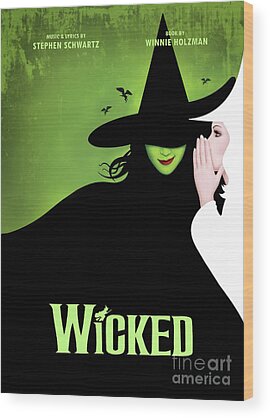 Musical Posters Wood Prints for Sale