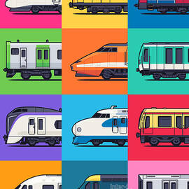 World Trains Pattern by Organic Synthesis