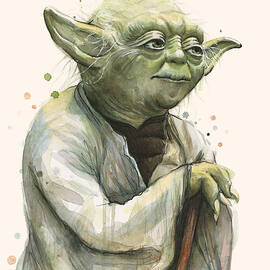 Yoda Portrait by Olga Shvartsur