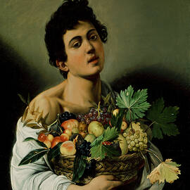 Youth with a Basket of Fruit by Michelangelo Merisi da Caravaggio